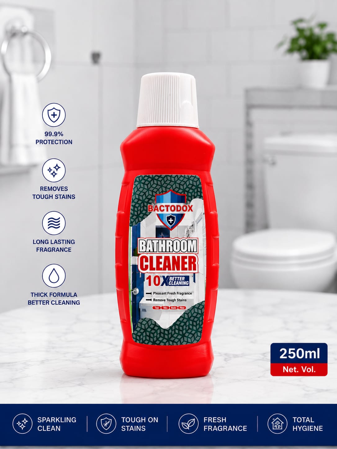 Bactodox Bathroom Cleaner 10X 250ml