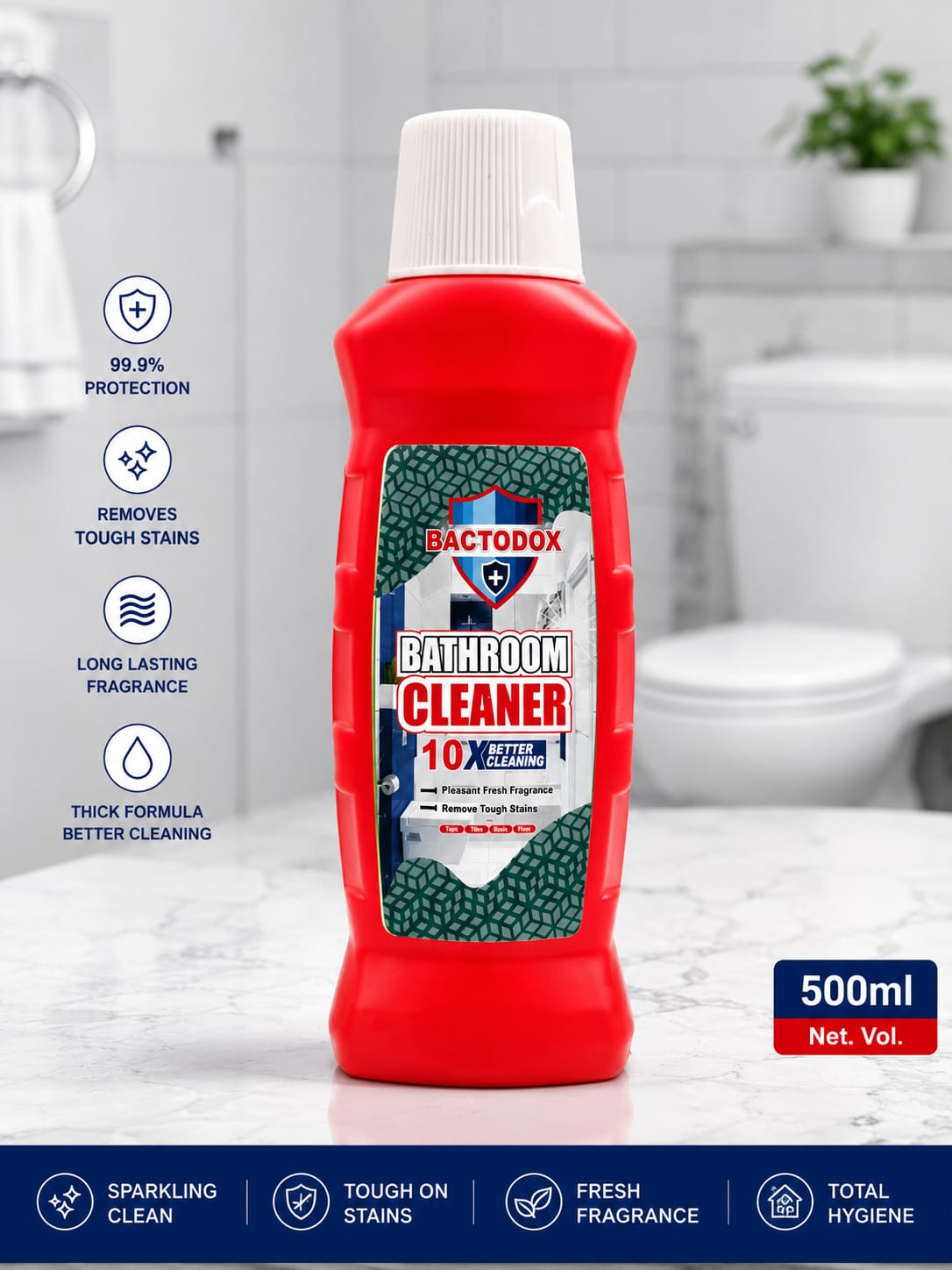 Bactodox Bathroom Cleaner 10X 500ml